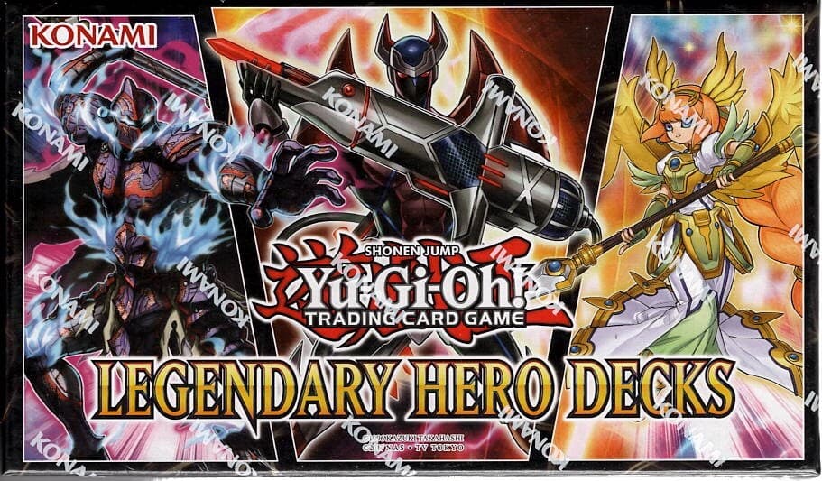 Yu-Gi-Oh! Legendary Hero Decks: 3 Unique 50-Cards Decks - Factory Sealed! 