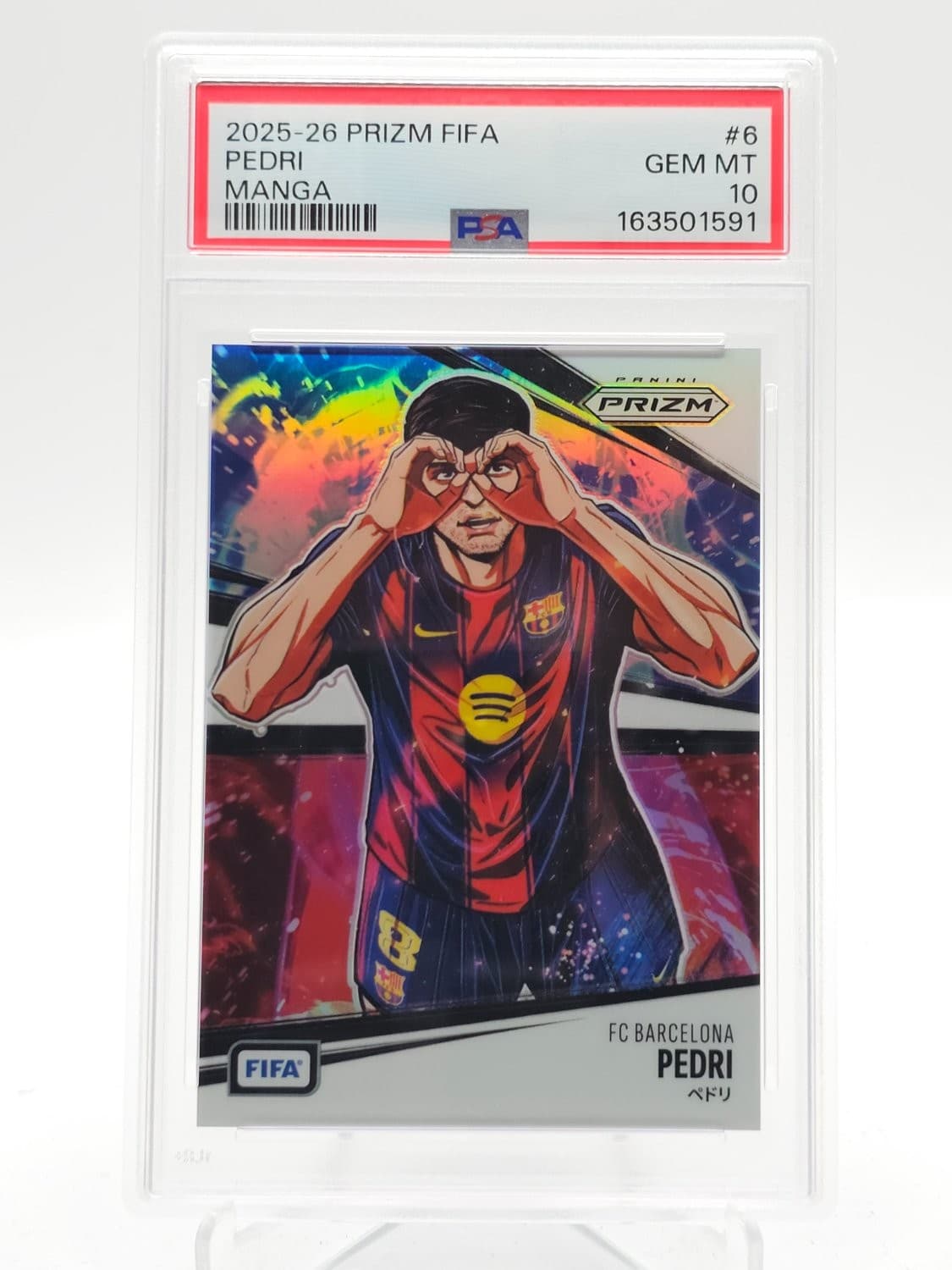 Pedri 2025-26 Panini Prizm Fifa Manga Ssp #6 Fc Barcelona Gem Mint Psa 10 Q2754