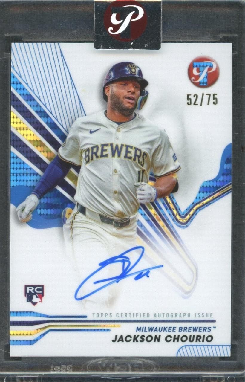 2024 Topps Pristine Jackson Chourio Rookie Auto Blue /75