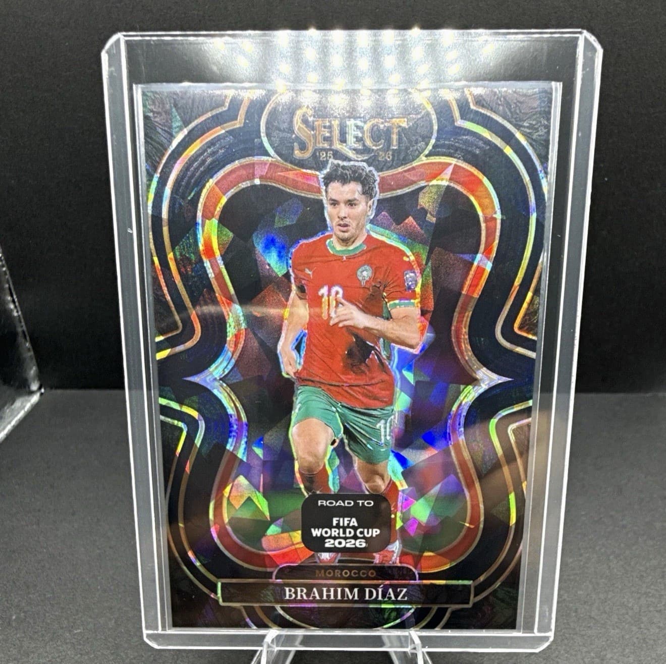 BRAHIM DÍAZ  2025-26 Panini Select FIFA WORLD CUP *BLACK ICE NUMBERED* 1 Of 1