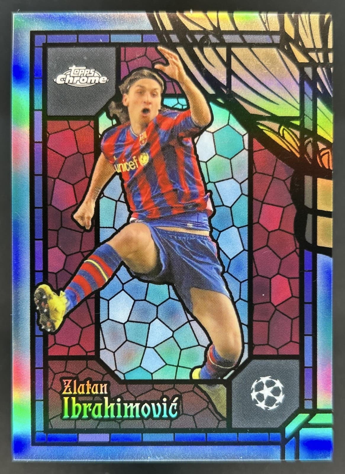 2025-26 Topps Finest Chrome UEFA Zlatan Ibrahimovic The Grail #G-4 Barcelona