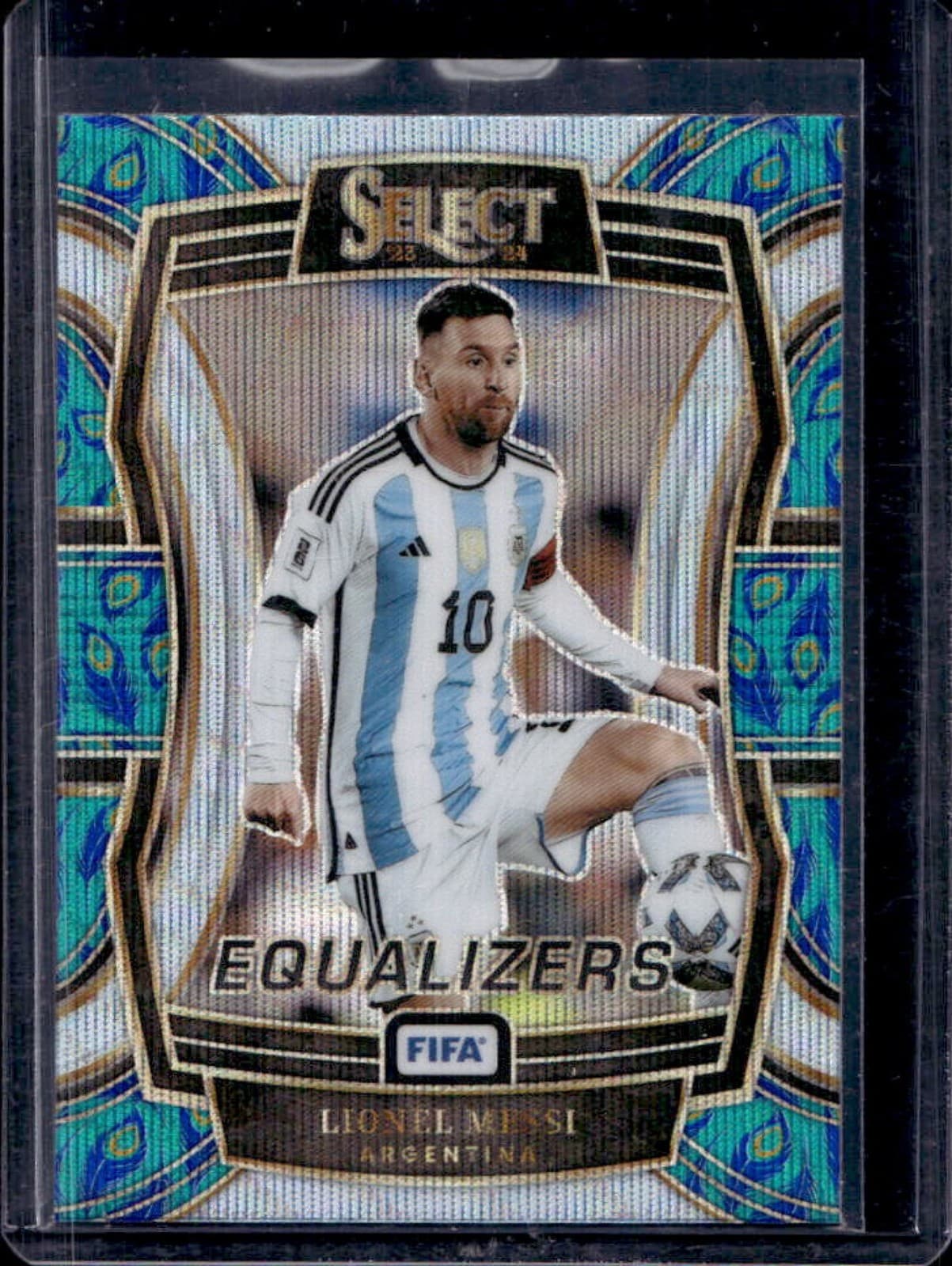 2023-24 Panini Select FIFA Lionel Messi Equalizers Peacock SSP #13 Argentina