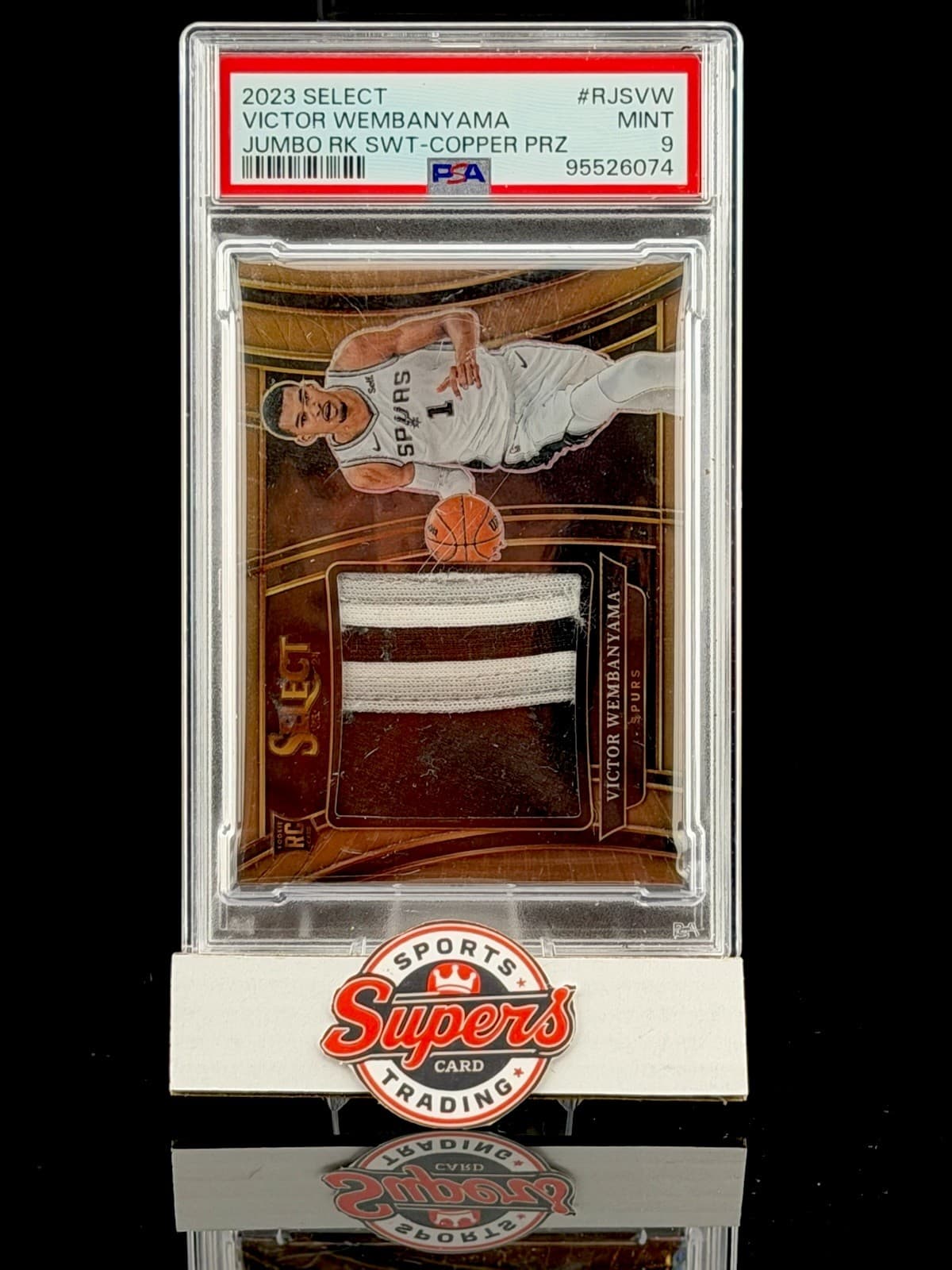 victor wembanyama 2023 Select Prizm Copper  Jumbo