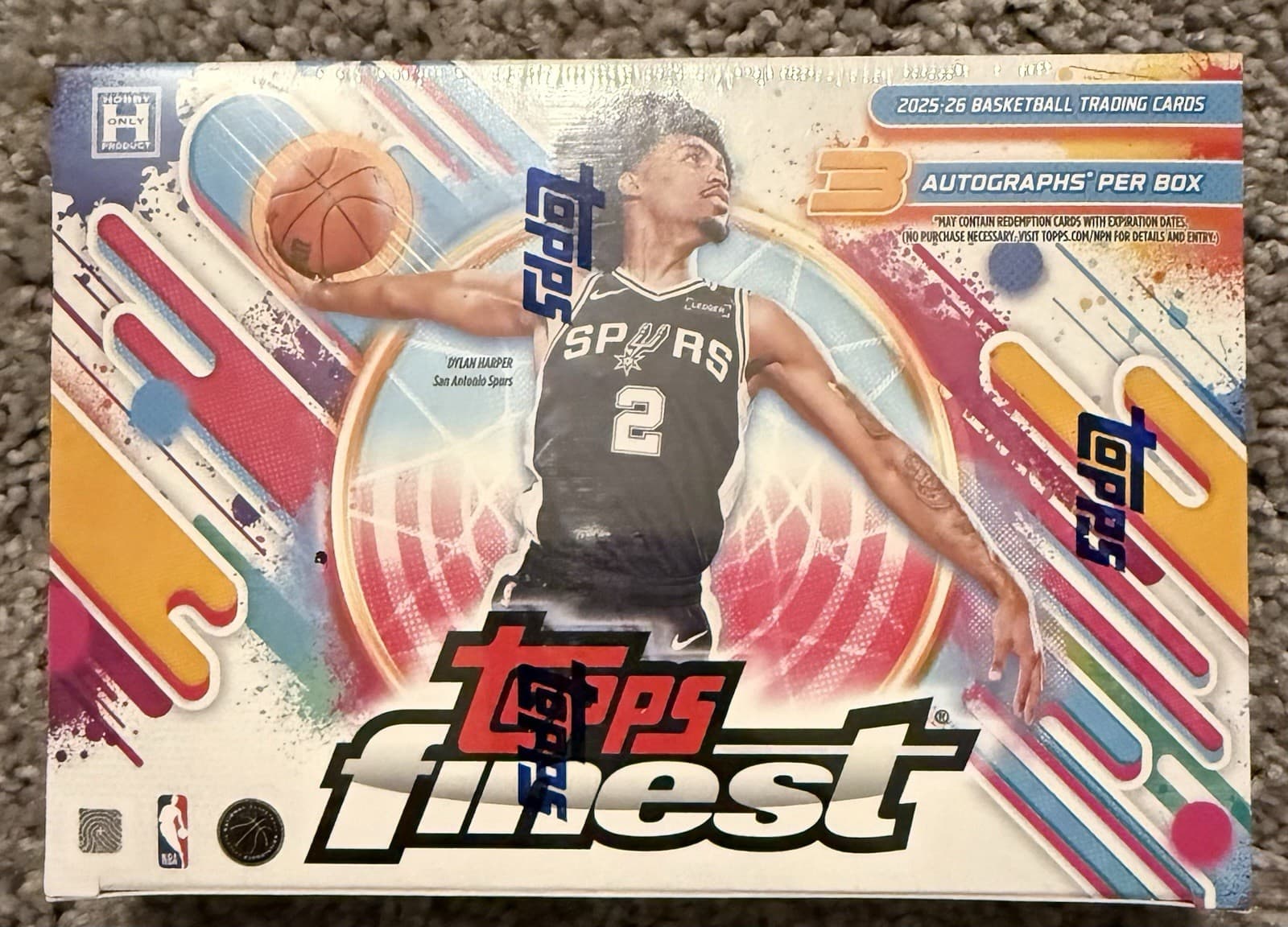2025/26 Topps Finest Basketball Breakers Delight Box