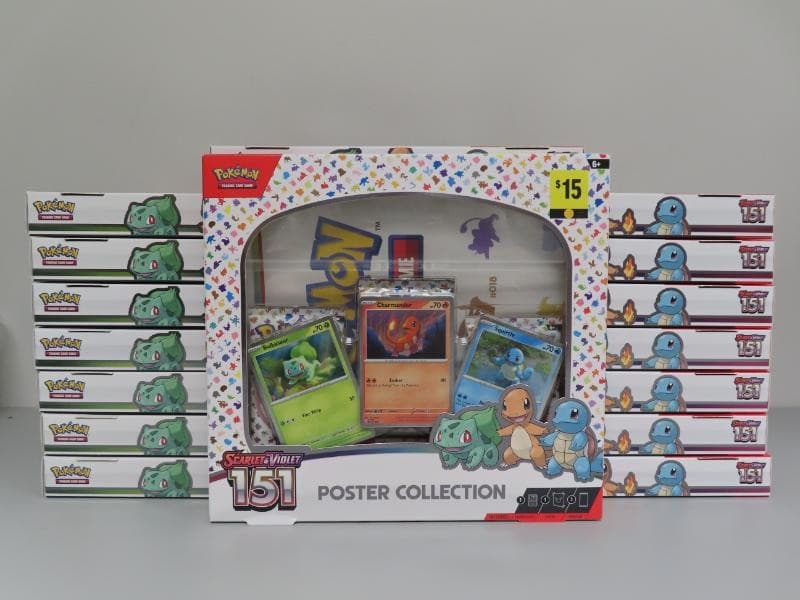 (16) Lot 2023 Pokemon Scarlet & Violet 151 Poster Collection Sealed Box