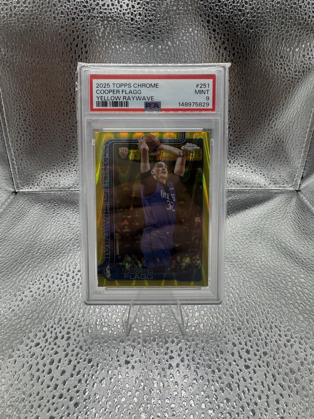 2025-26 Topps Chrome - Cooper Flagg #251 Yellow RayWave Refractor /275 (RC)