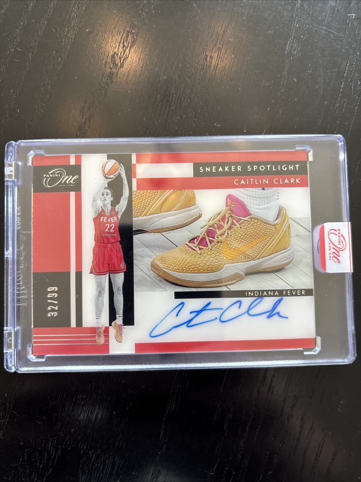 2025 Panini One and One Sneaker Spotlight Caitlin Clark #SSS-CC /99 Auto