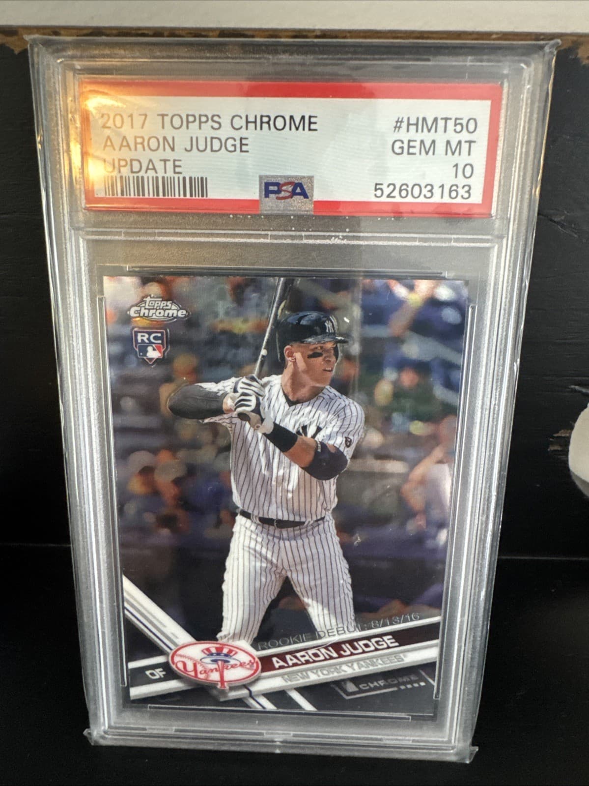 Aaron Judge 2017 Topps Chrome Update #HMT50 Rookie RC PSA 10 *MASONCARDS*