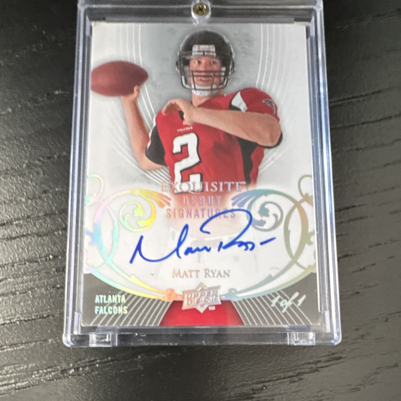 1/1 2008 Upper Deck Exquisite Matt Ryan Falcons Debut Signatures EGDS-MR RC