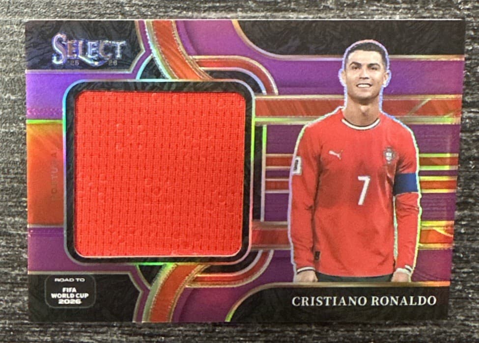CRISTIANO RONALDO - 2025-26 Panini Select FIFA World Cup PURPLE PATCH 70/99 SP