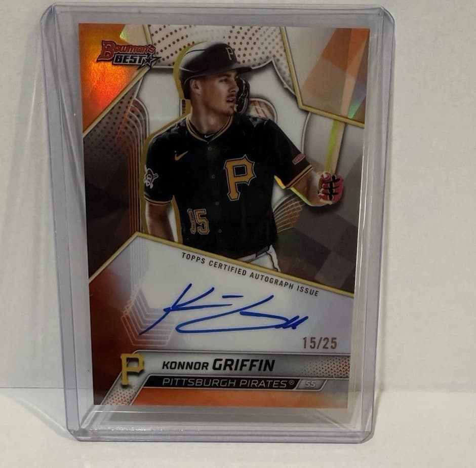 Konnor Griffin Bowman’s Best Baseball 15/25 Auto B25-KG Pirates Auto