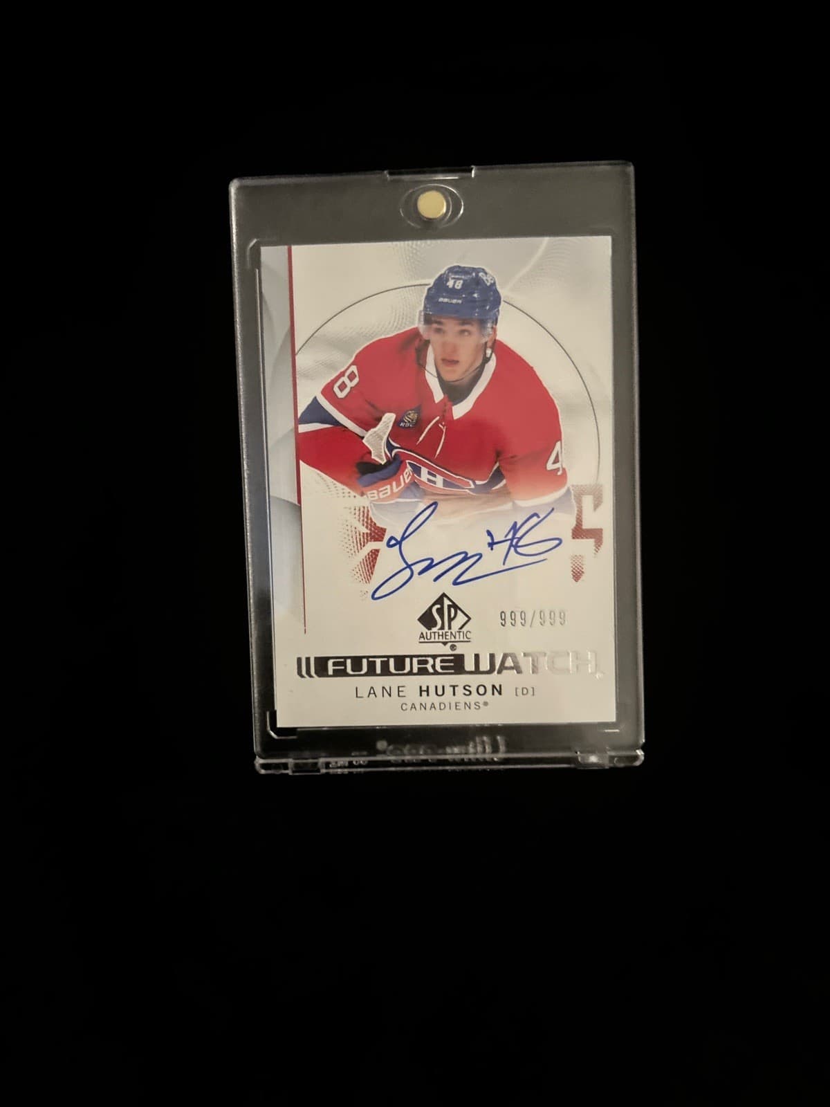 2024/25 UPPER DECK SPA eBay 1/1 #139  LANE HUTSON FUTURE WATCH AUTO RC 999/999 