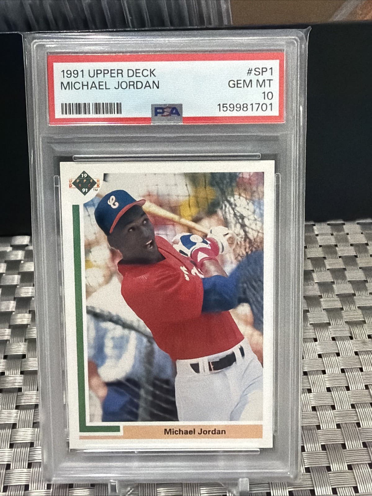 1991 UPPER DECK #SP1 MICHAEL JORDAN WHITE SOX PSA 10 GEM MINT HOF