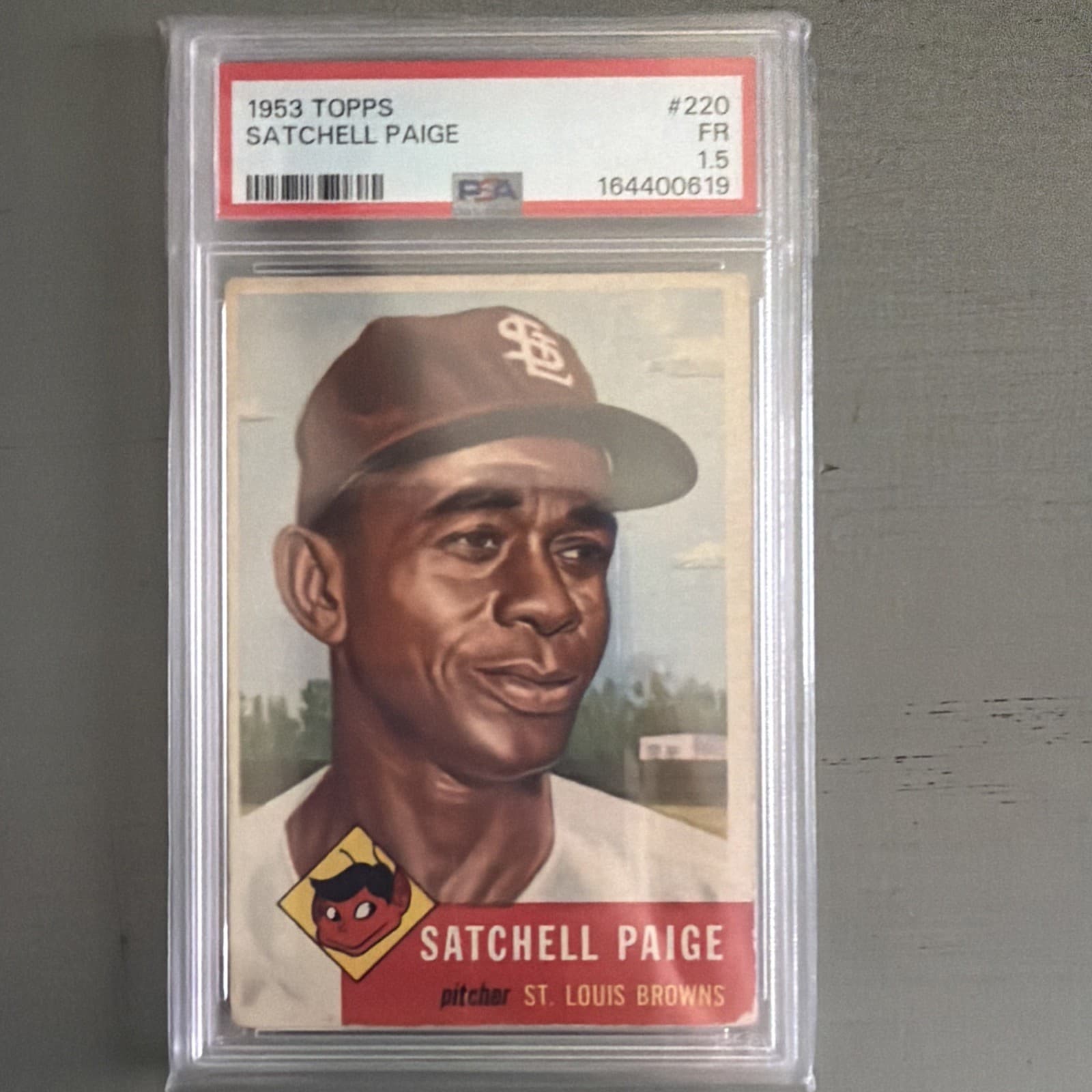 1953 Topps #220 Satchel Paige PSA 1.5 Vintage HOF SP Baseball Card