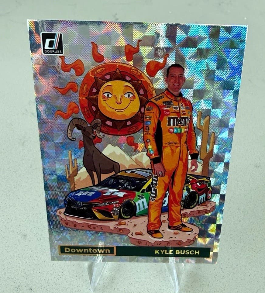 2021 Panini Donruss NASCAR Downtown Insert Kyle Busch #KY Joe Gibbs Racing