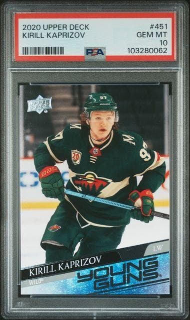 2020 Upper Deck Series 2 Kiril Kaprizov Young Guns #451 PSA 10