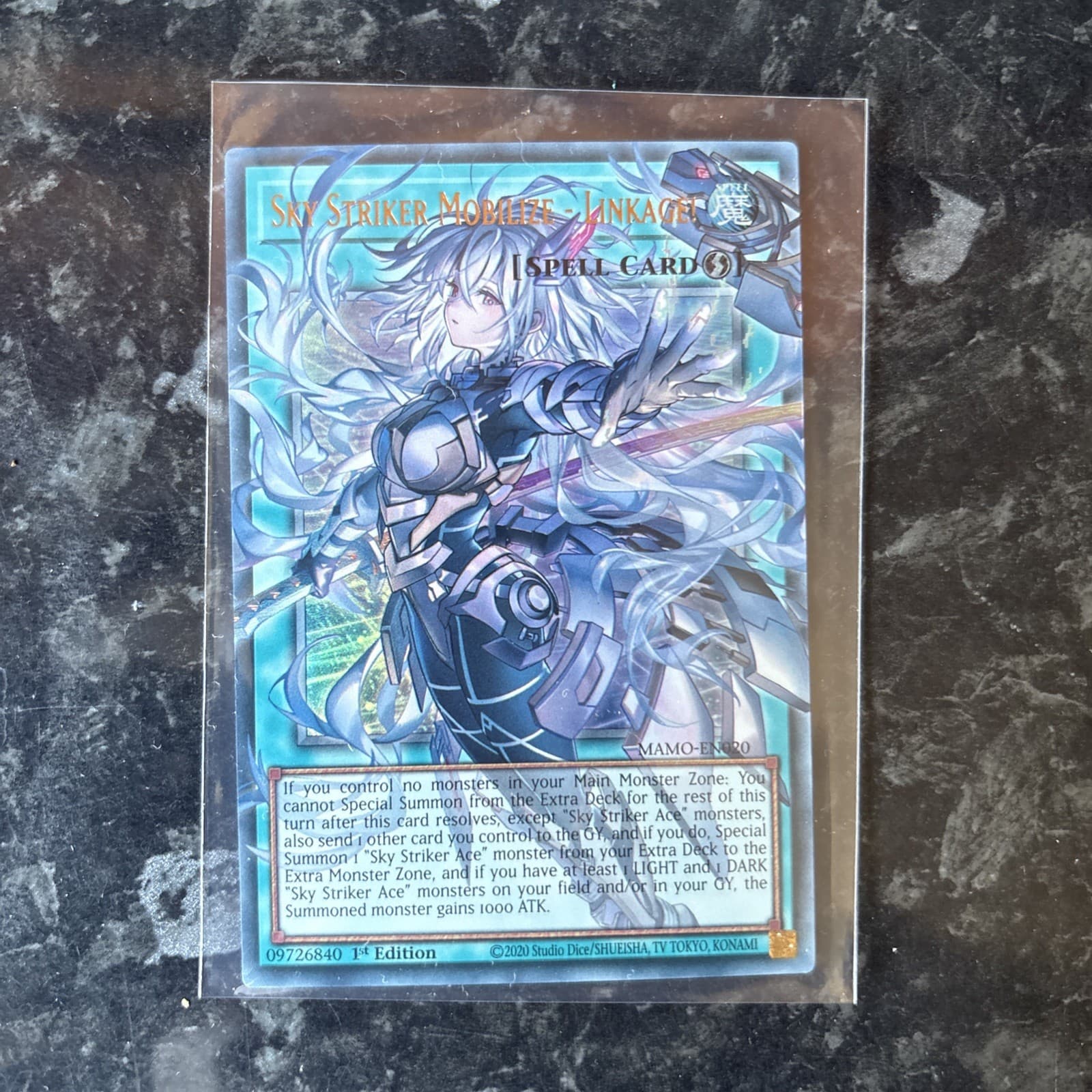 Yugioh Sky Striker Mobilize - Linkage! Extended art 1st Ed MAMO-EN020