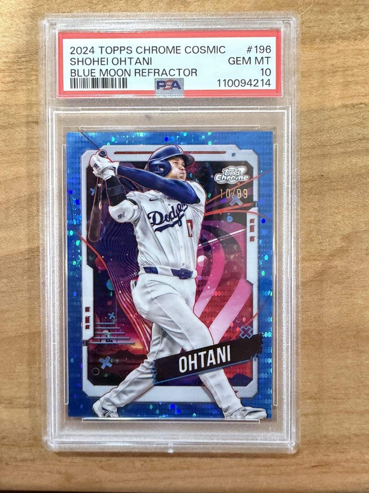 2024 Topps Cosmic Chrome - Shohei Ohtani Dodgers #196 Blue Moon Refractor /99 💥