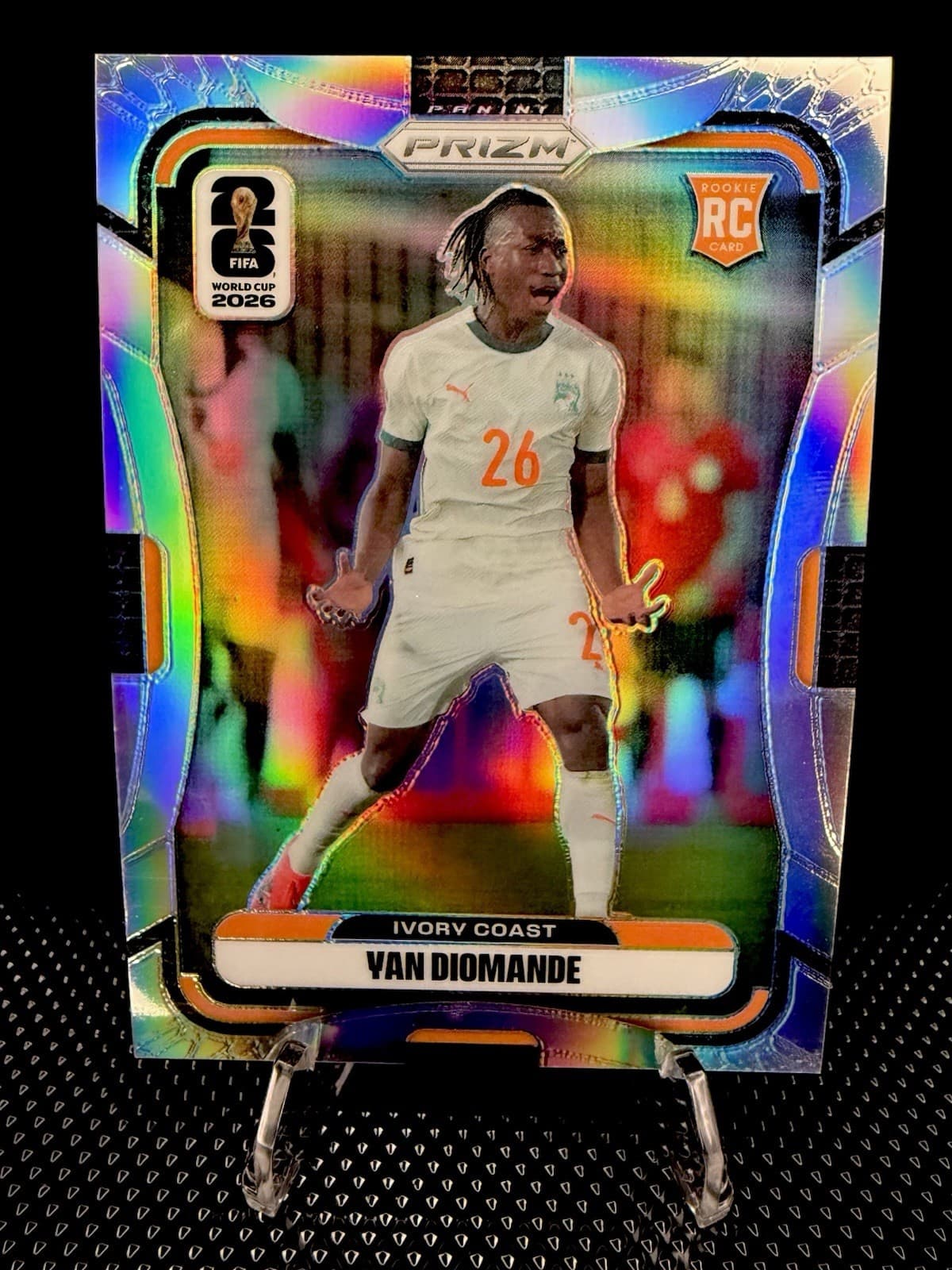 2026 Panini Prizm FIFA World Cup Yan Diomande #257 RC Rookie Silver Prizm