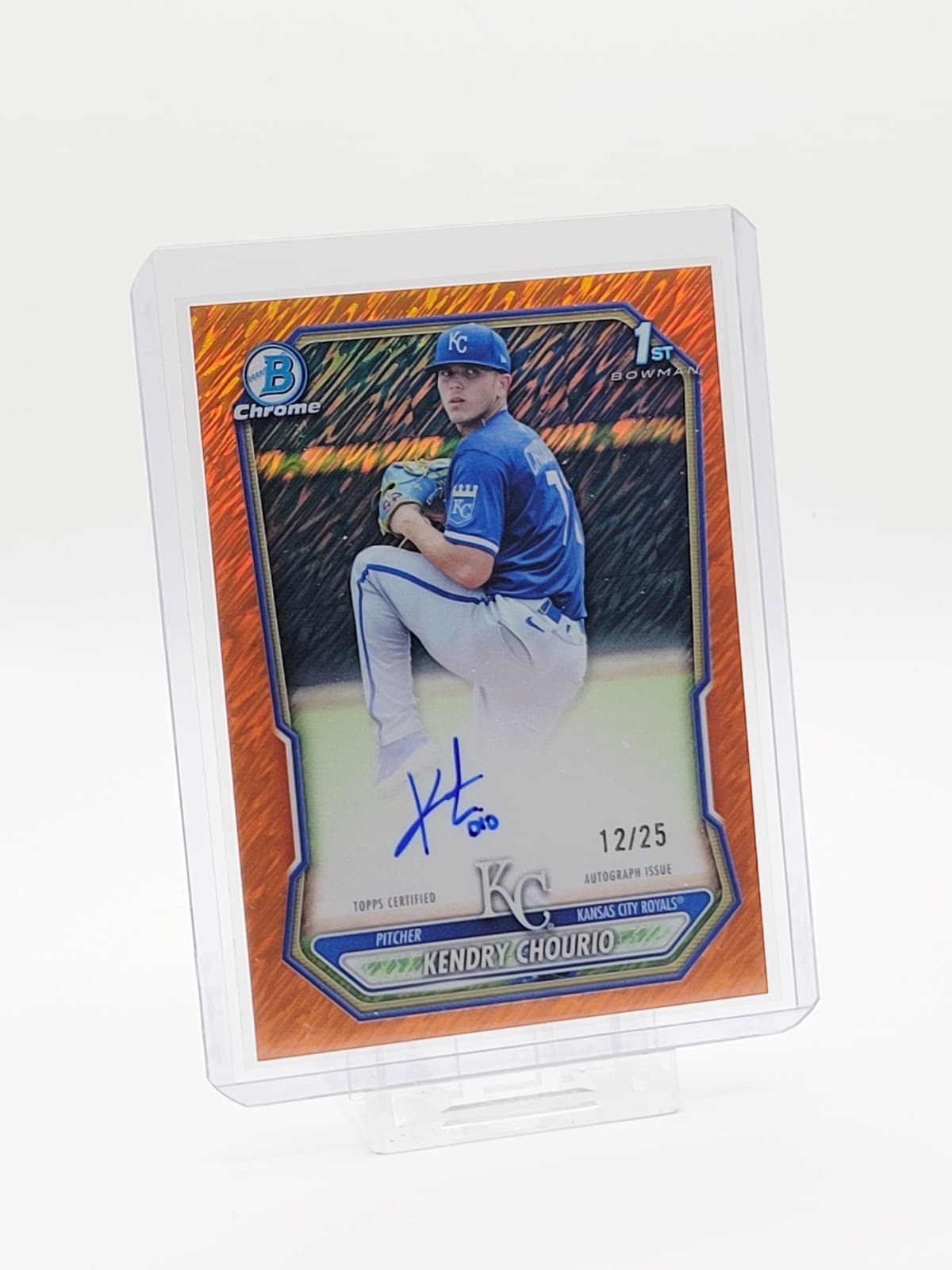 2026 Bowman Chrome KENDRY CHOURIO 1st Bowman On-Card Auto Autograph Orange /25