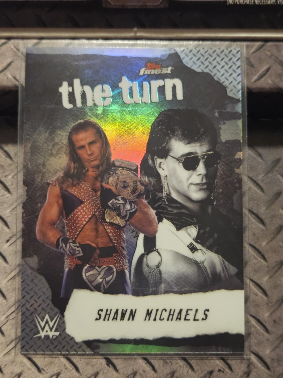 Shawn Michaels 2025 WWE Topps Finest The Turn Refractor Wrestling Card Legends