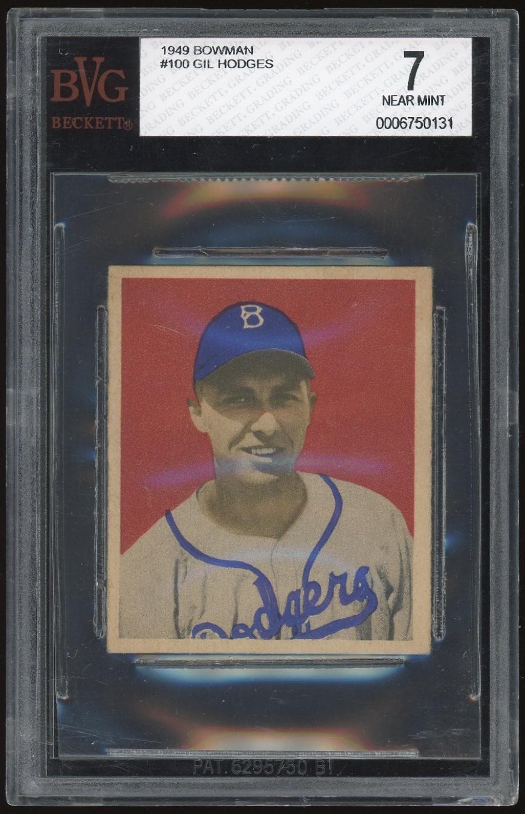 1949 Bowman #100 Gil Hodges BVG 7 *0131