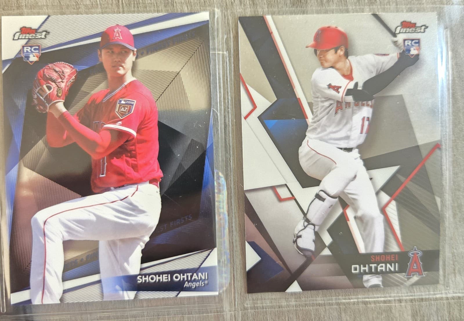 2018 Topps Finest Baseball Base Set 1 - 100 + 3 Sub Sets w/ Both Ohtani  Rookies