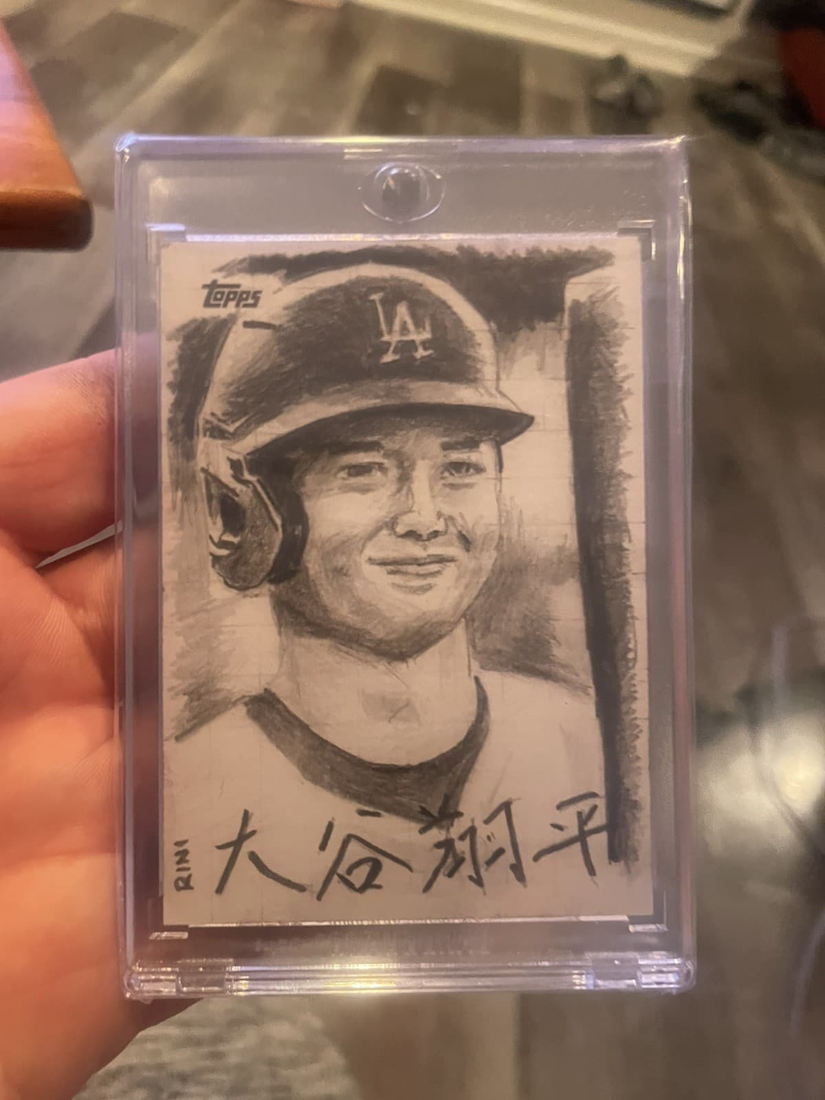 2024 Topps Baseball Sketch Card 1/1 Shohei Ohtani by ￼Ed Rini