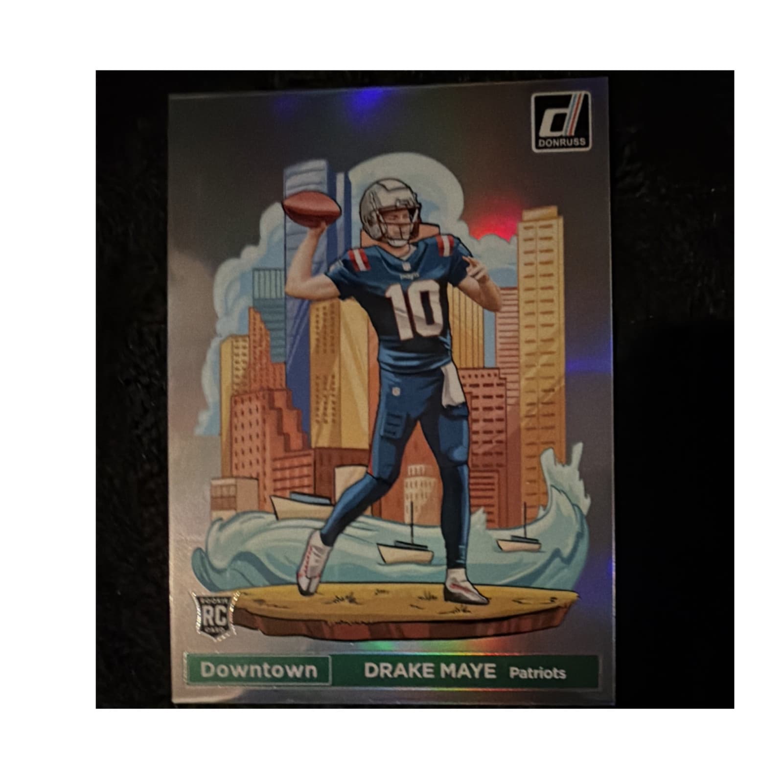 2024 Panini Donruss Downtown Rookie Prizm Drake Maye #13 Patriots Football