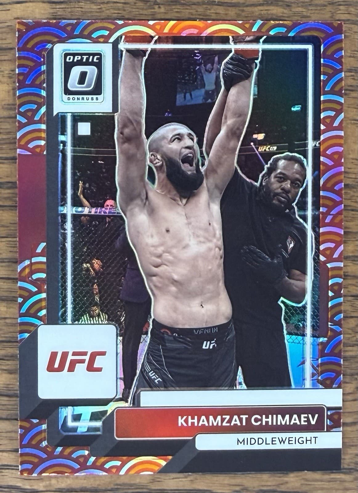 2023 Panini Donruss Optic UFC - Khamzat Chimaev #33 Photon Prizm