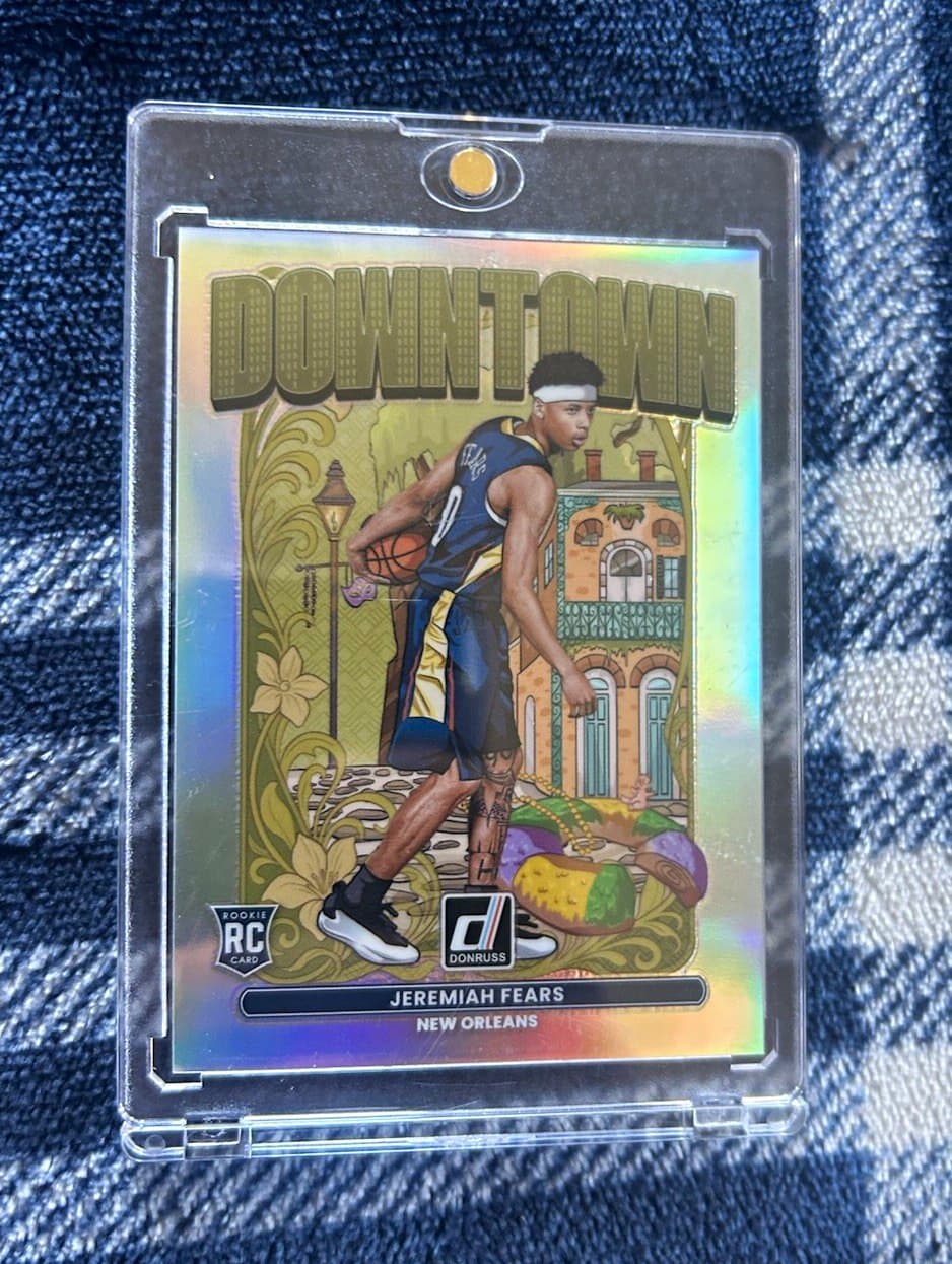 Panini 2025-26 Donruss Basketball Jeremiah Fears Rookie Downtown #5 Pelicans