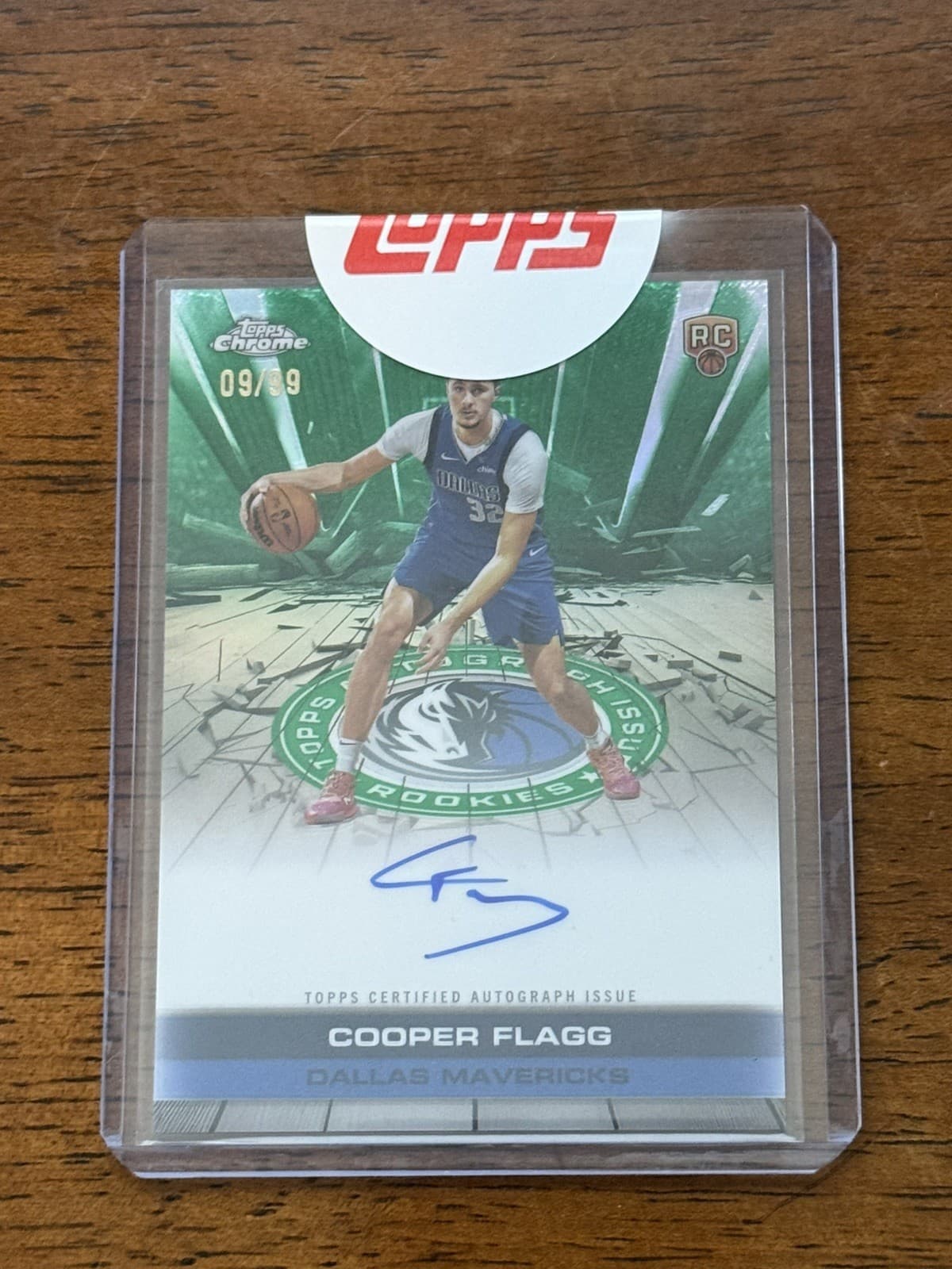 2025-26 Topps Chrome - Autograph Issue Rookies Cooper Flagg #TAIR-CF Green /99