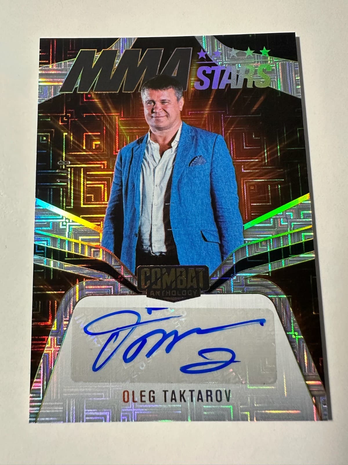 2025 Panini Combat Anthology Oleg Taktarov MMA Stars Squares Auto 1/8 SSP UFC