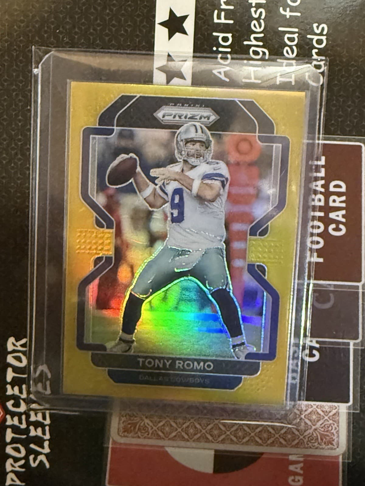 TONY ROMO 2021 Panini PRIZM Gold Prizm #1/10 PARALLEL CARD COWBOYS Football