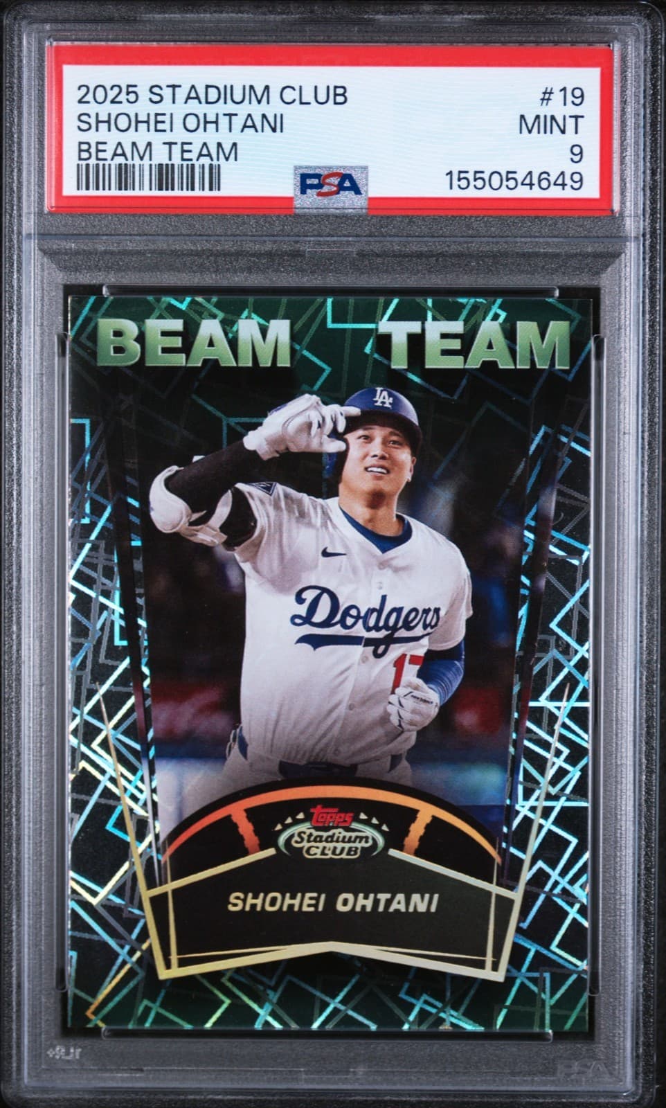 2025 Stadium Club Shohei Ohtani #19 Beam Team **RARE CASE HIT** PSA 9 MINT