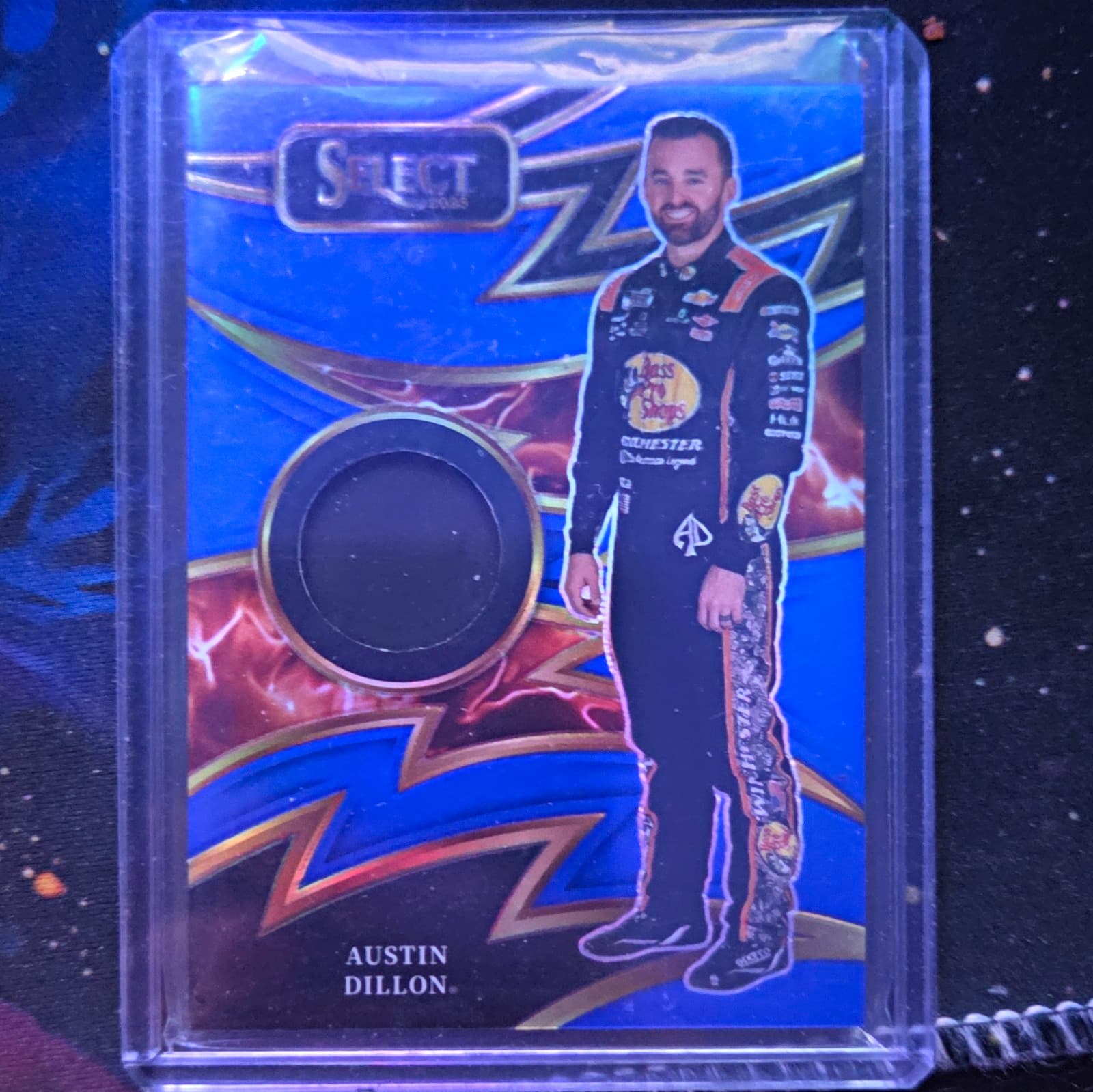 Panini 2025 Select Racing Sparks Austin Dillon S-ADN Blue Prizm 23/35 NASCAR
