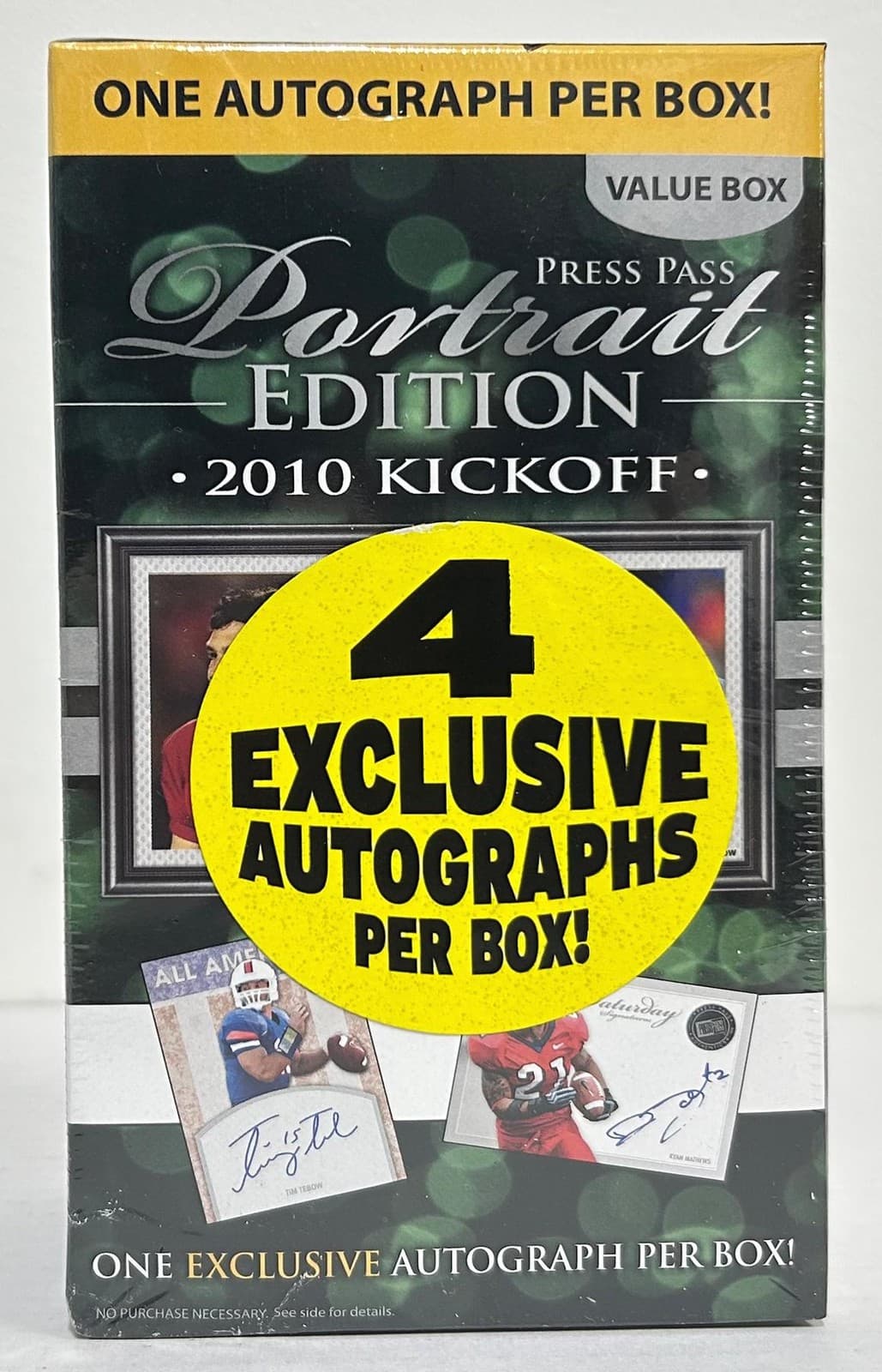 2010 Press Pass Football Portrait Edition Blaster Box