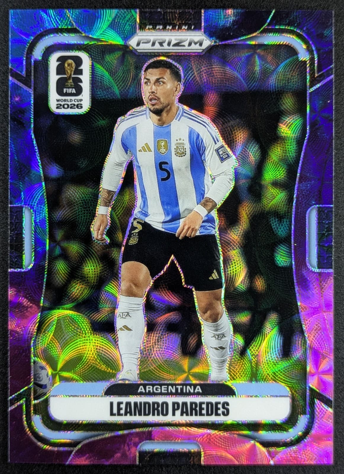 2026 Panini Prizm World Cup LEANDRO PAREDES 1/1 Choice Nebula Argentina #7