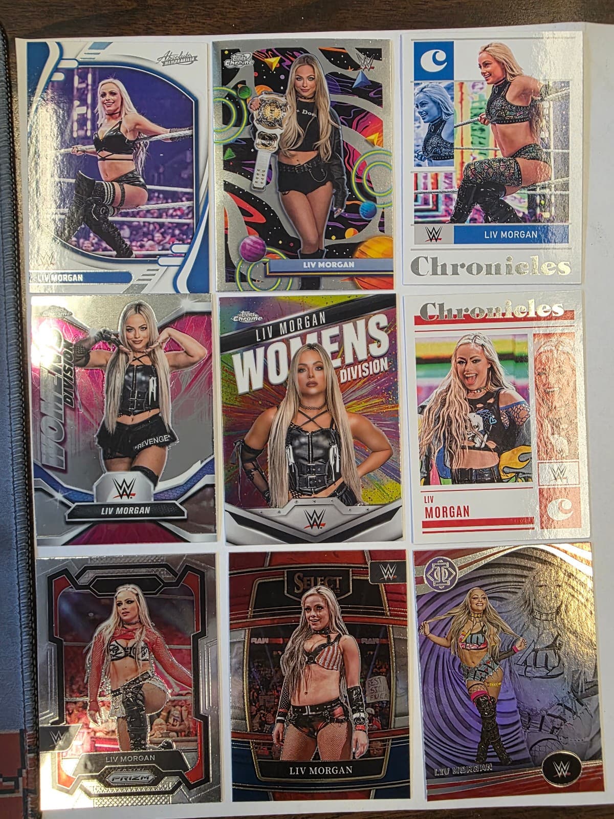 Liv Morgan 25 Card Lot WWE Wrestling Topps Panini RC, Inserts, Parallels