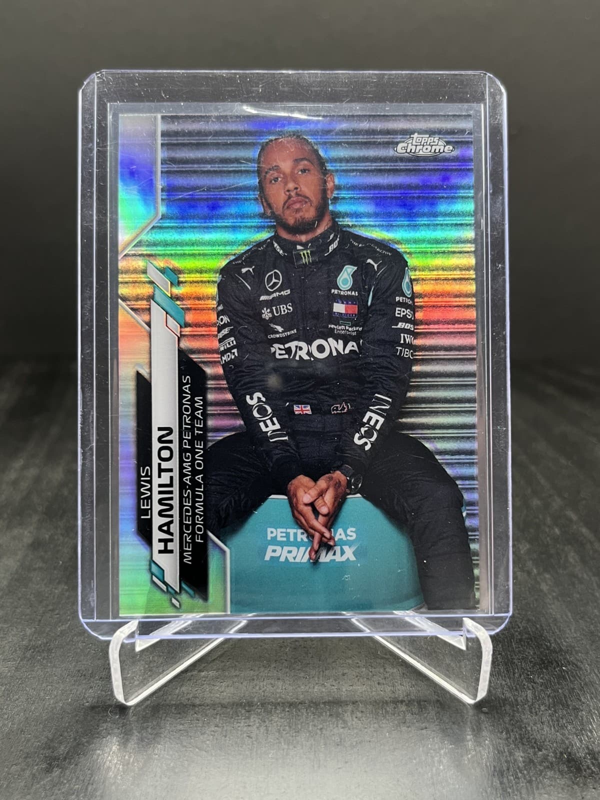 2020 Topps Chrome Formula 1 F1 Lewis Hamilton Image Variation IV SP #1