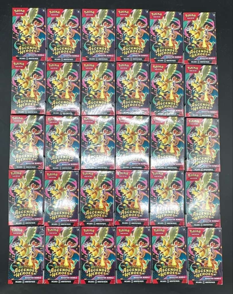 Lot of (30) Pokemon TCG Ascended Heroes Booster Bundles SEALED ME02.5 NEW