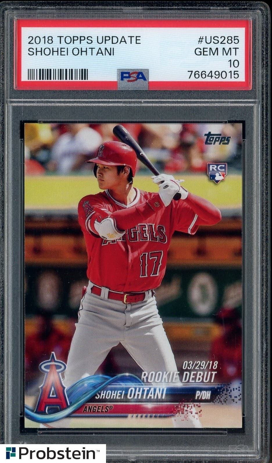 #2 2018 Topps Update #US285 Shohei Ohtani Angels RC Rookie PSA 10 GEM MINT