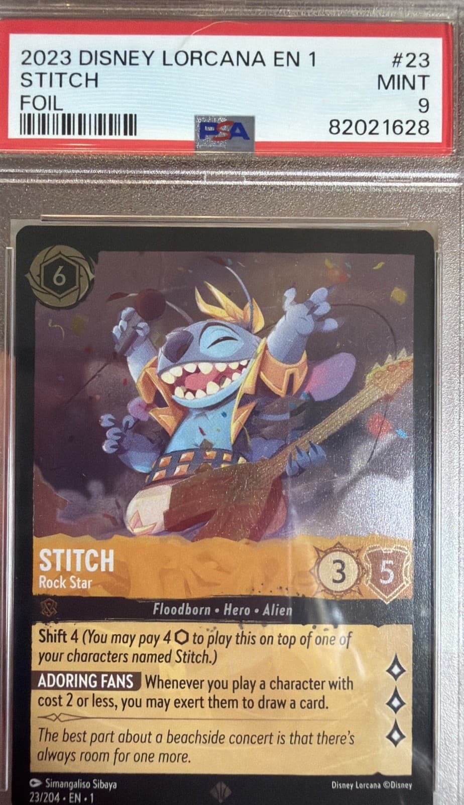 2023 Disney Lorcana EN 1-The First Chapter Stitch #23 Foil  Super Rare