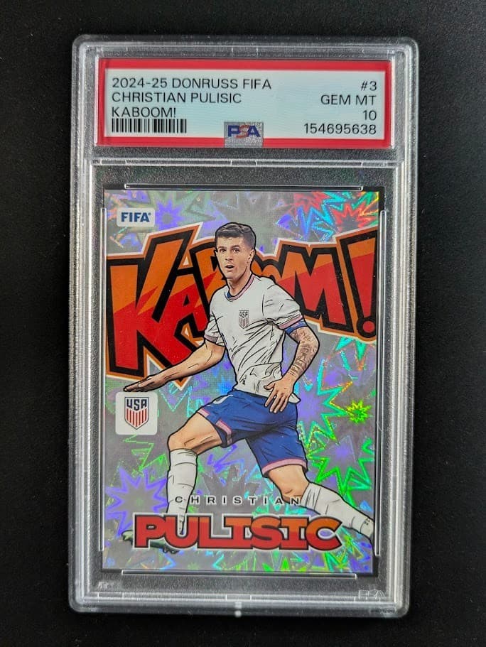 2024-25 Panini Donruss FIFA CHRISTIAN PULISIC Kaboom! SSP Case Hit #3 PSA 10