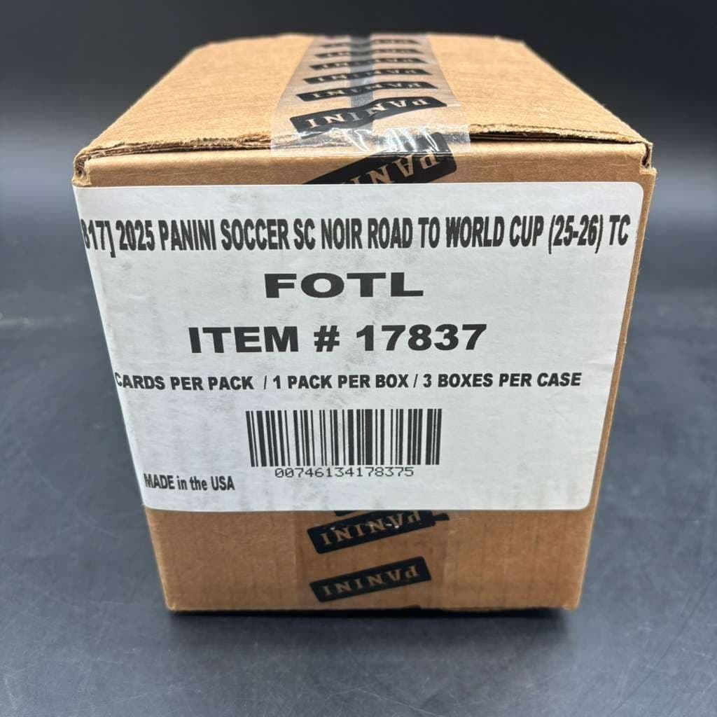 2025-26 Panini Noir FIFA World Cup Soccer 1st Off The Line FOTL Box Case Sealed