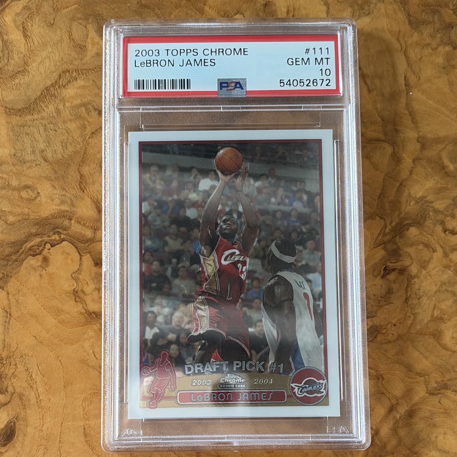 Topps Chrome LeBron James Rookie Card #111 PSA 10, 2003-04
