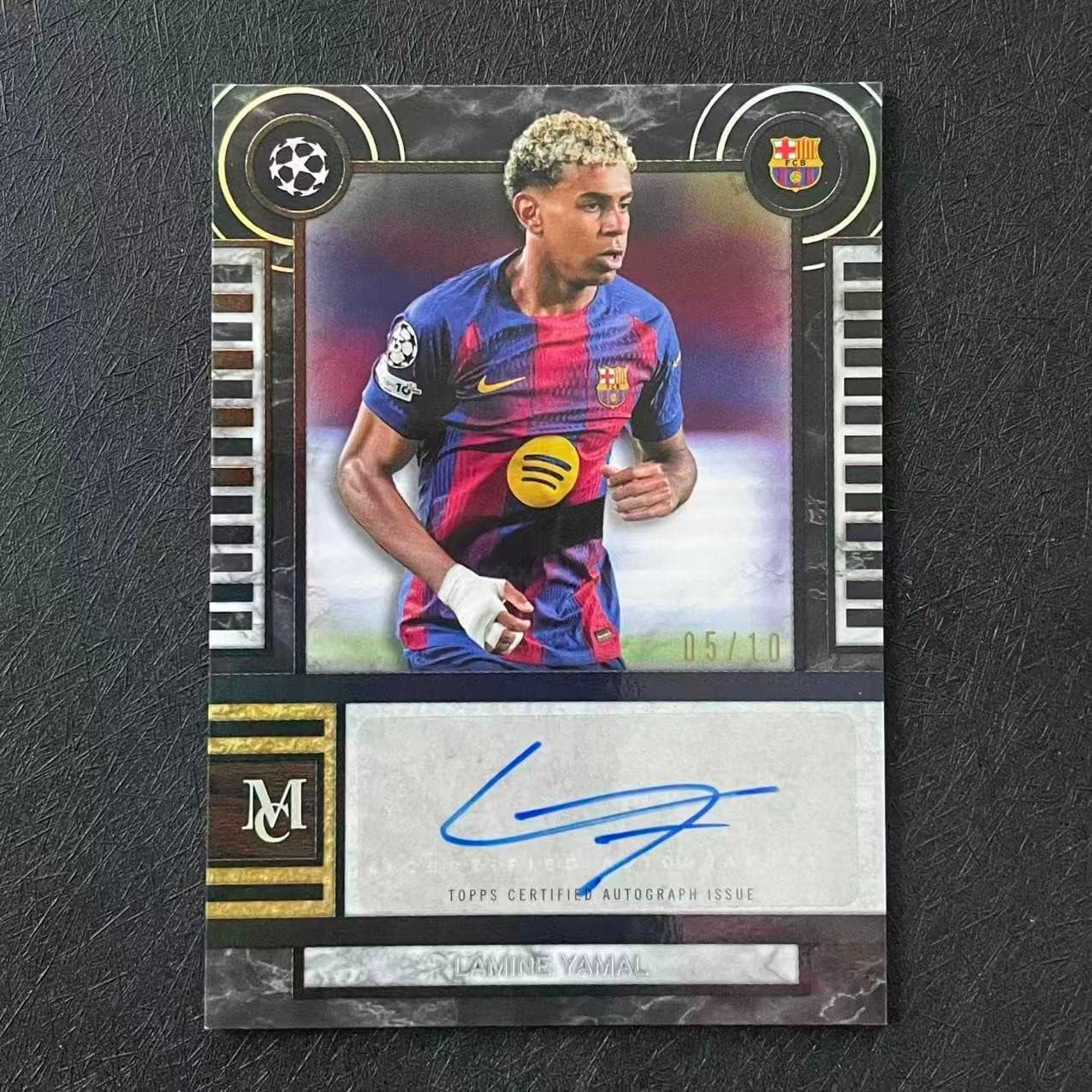 2025-26 Topps Museum UCC Lamine Yamal Marbleized Auto /10