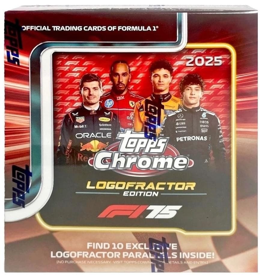 2025 Topps Chrome F1 Formula 1 Logofractor Box