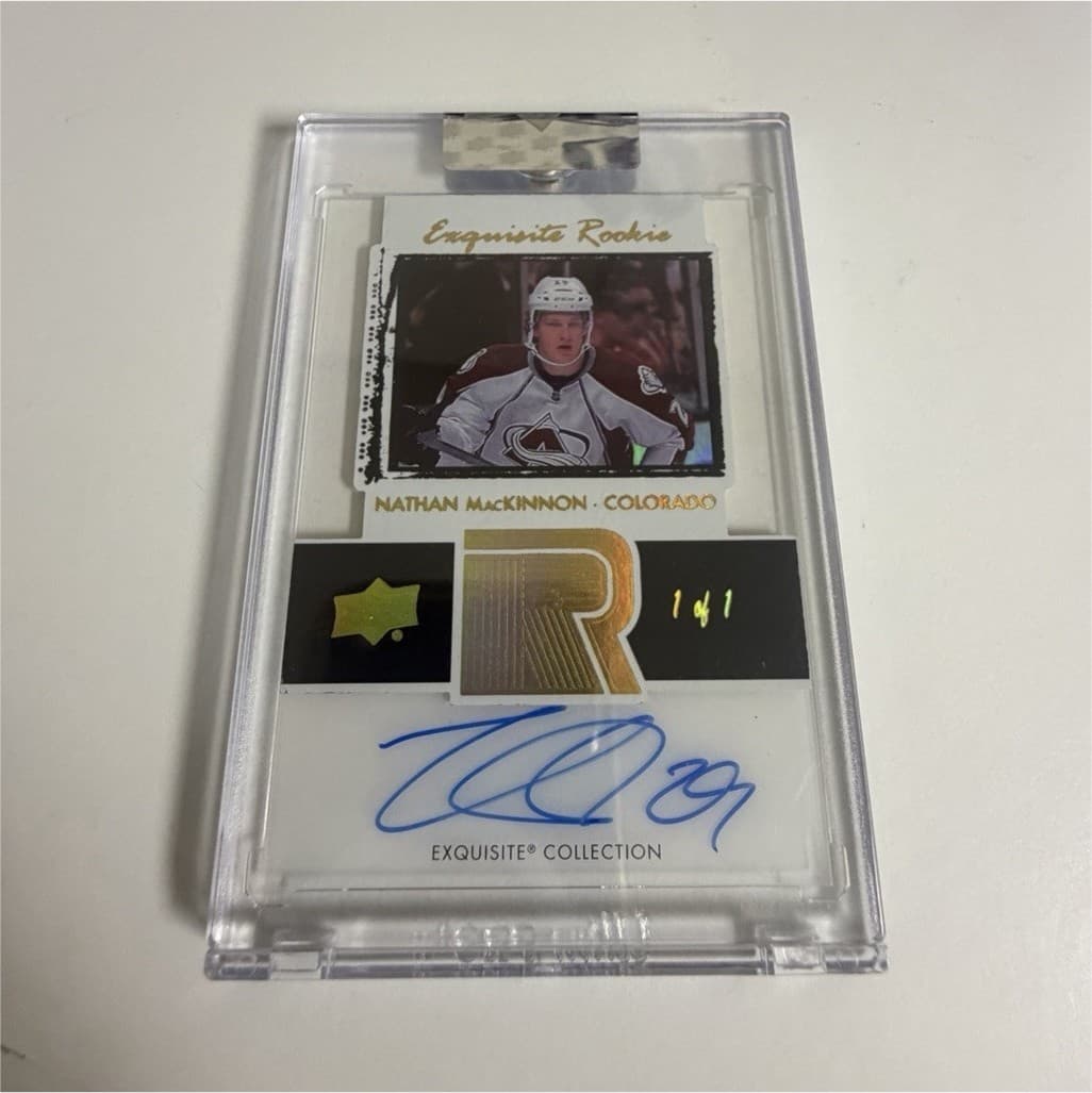 Upper Deck Clear Cut Exquisite Rookie Auto MacKinnon 2020-21 ET-NM 1/1