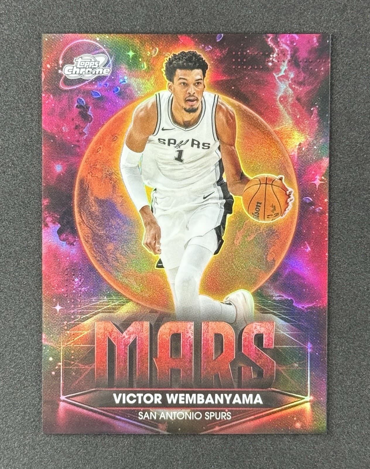 2025-26 Topps Cosmic Chrome VICTOR WEMBANYAMA MARS PLANETARY PURSUIT SSP SPURS